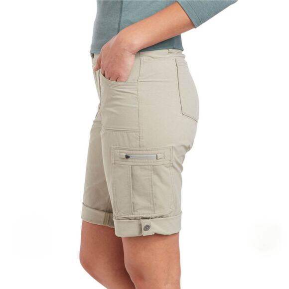 Kuhl Womens Horizn Horizon Short Bermuda Sz 16 Khaki Cargo Performance Recco NEW - Picture 4 of 12
